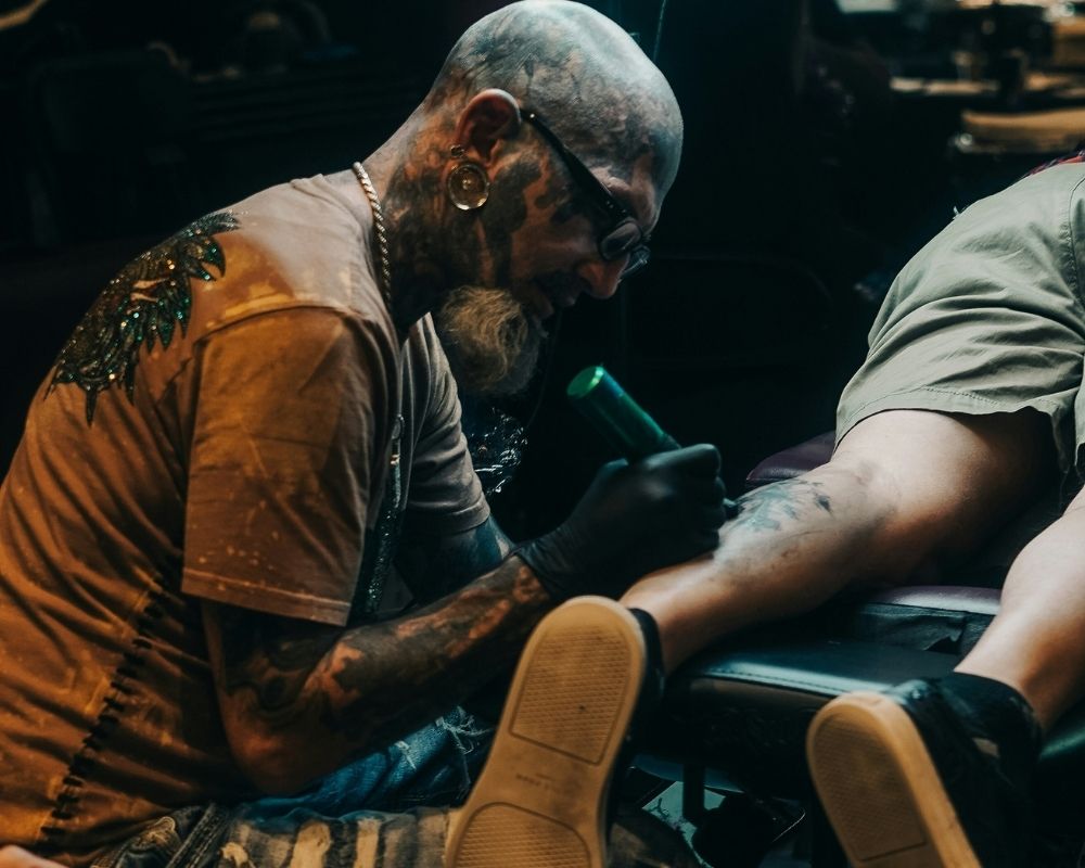 fuß tattoo frau