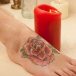 tattoo fuß frau