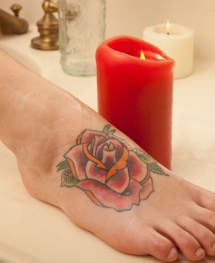 tattoo fuß frau