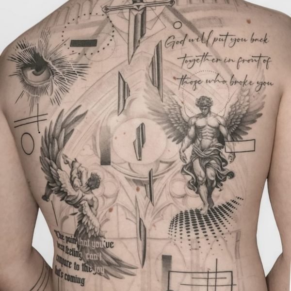 tattoo rücken frau